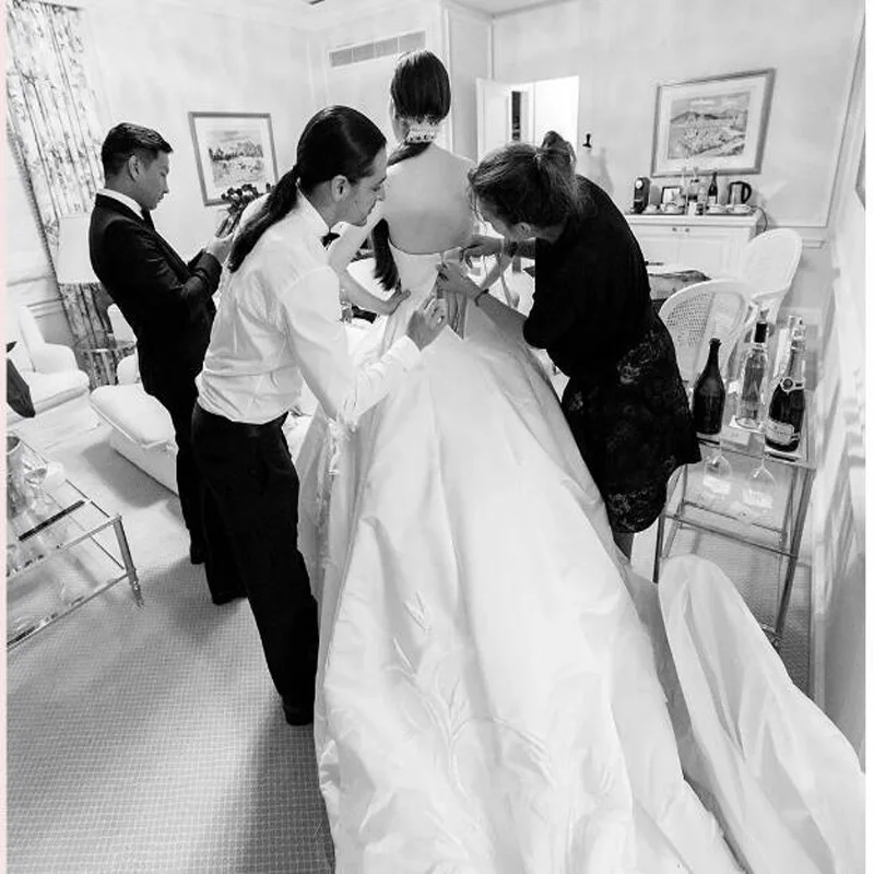 Роскошное Свадебное платье русалки с открытыми плечами, украшенное кристаллами Белые Свадебные платья vestido de novia