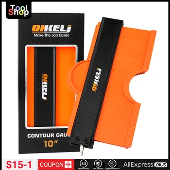 Saker Brand Lock Wider Contour Gauge Profile Duplicator Tool Alloy Edge Shaping Wood Measure Ruler Laminate Tiles Meethulp Gauge 1