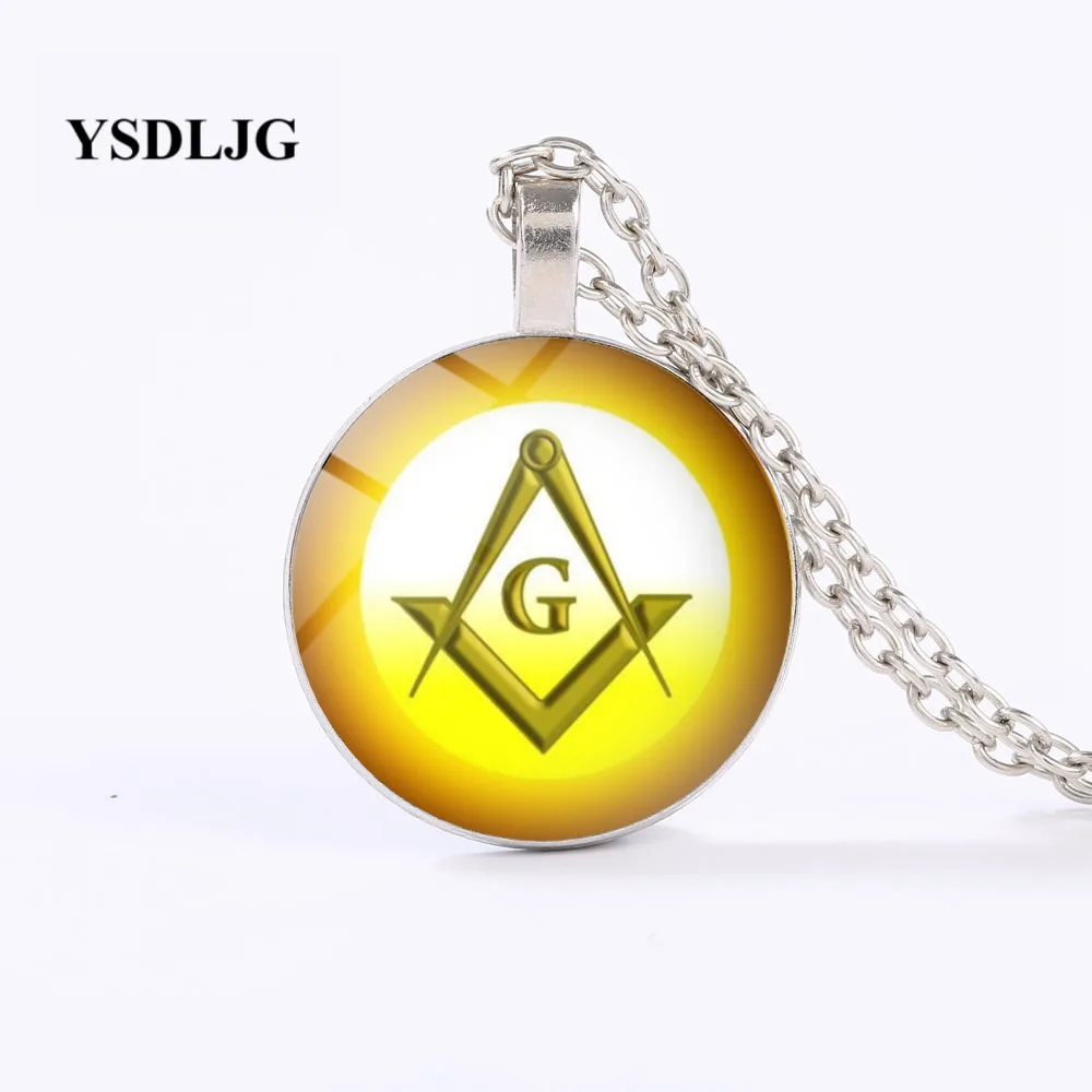 Ожерелье GDRGYB Freemason Ювелирное Украшение-масонский угольник и циркуль ожерелье с