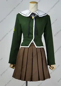 

Danganronpa 2 Anime Cartoon Cos Fujisaki Chihiro Cos Girls Woman Daily Japanese school uniform Cosplay Costume