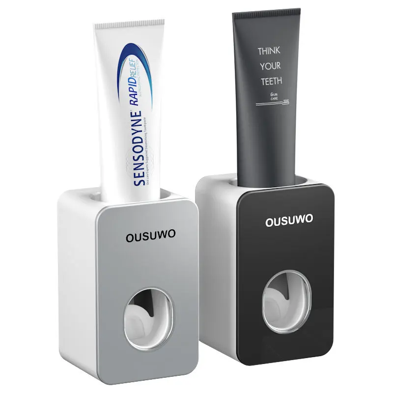 

Bathroom Accessories Automatic Toothpaste Dispenser Wall-mounted Decoration Punch-free Plastic Toothpaste Rack lazy squeezer