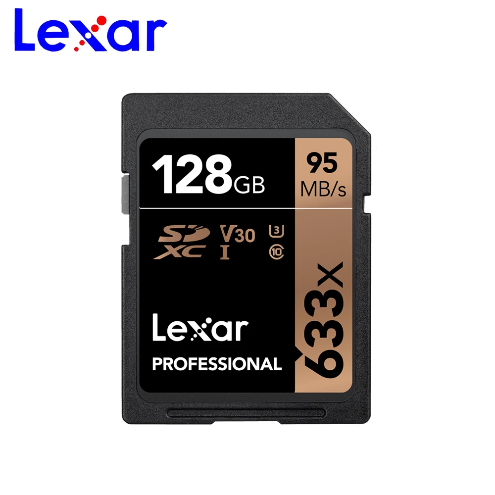 Карта памяти Lexar 95 м/с SDXC 32 Гб 64 Гб 128 ГБ sd-карта U1 SDHC класс 10 U3 256G 512G 1T карта памяти для видеокамеры 1080p 3D 4K