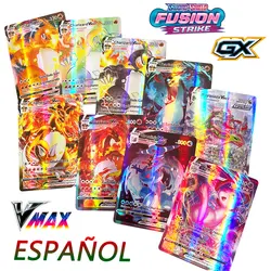 Cartes Pokémon espagnoles brillantes Gx Vmax MEGA entraîneur Energy, meilleure vente, Collection de combat, Trading, jouets pour enfants 