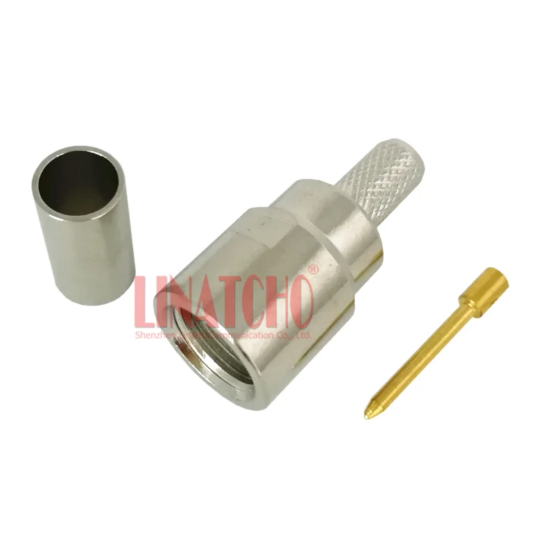 10pcs in Bulk RF Coax 50-3 RG142 RG400 LMR195 RG58 Cable Crimp Straight FME Male Plug Connector