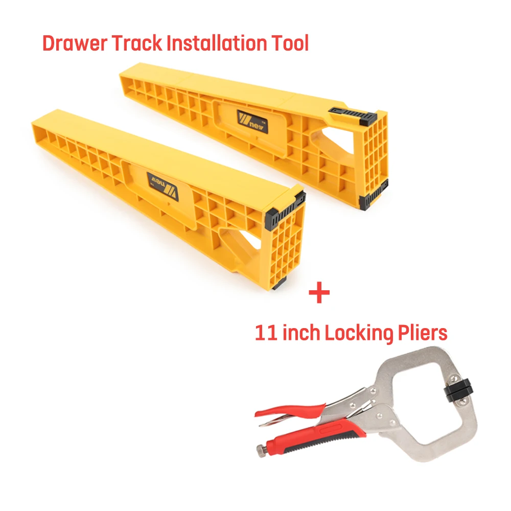 2 шт. ящик трек установка джиг вспомогательное позиционирование держатель с 11 дюймов Блокировка Плоскогубцы Quick Release c-зажим - Цвет: Combo A