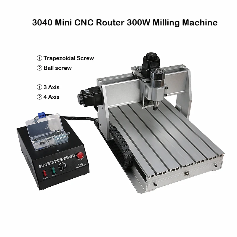 LY 3040 Mini CNC Router Engraver 300W Milling Machine with LPT Port for PCB/Wood 3 Axis/4 Axis Optional | Инструменты
