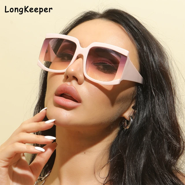 Long Keeper Oversized Square Sunglasses Men Women Full Frame