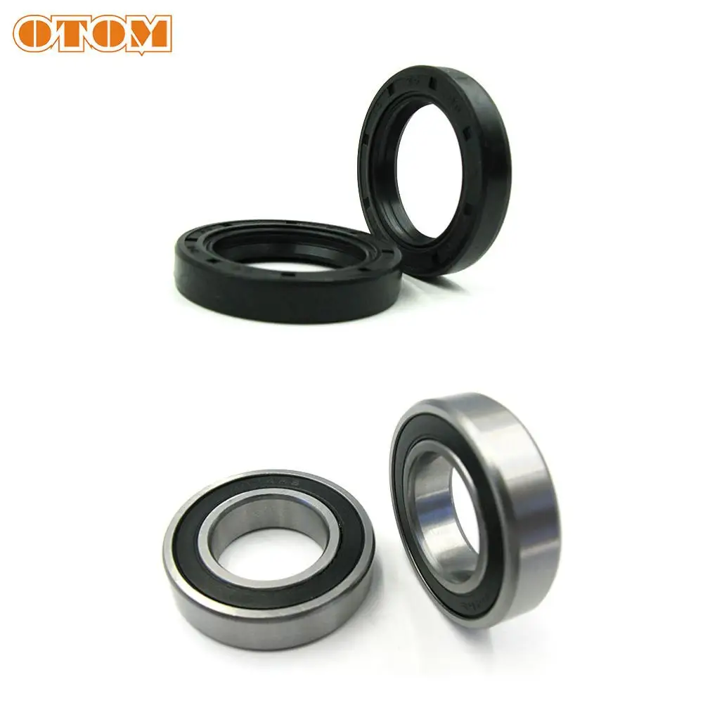OTOM Motorcycle Front Wheel Hub Oil Seal Bearing Set For YAMAHA WR250F WR426F WR450F YZ125 YZ250F YZ400F Motocross Accessories