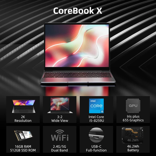 CHUWI CoreBook X i5-8259U メモリ16GB 高解像度