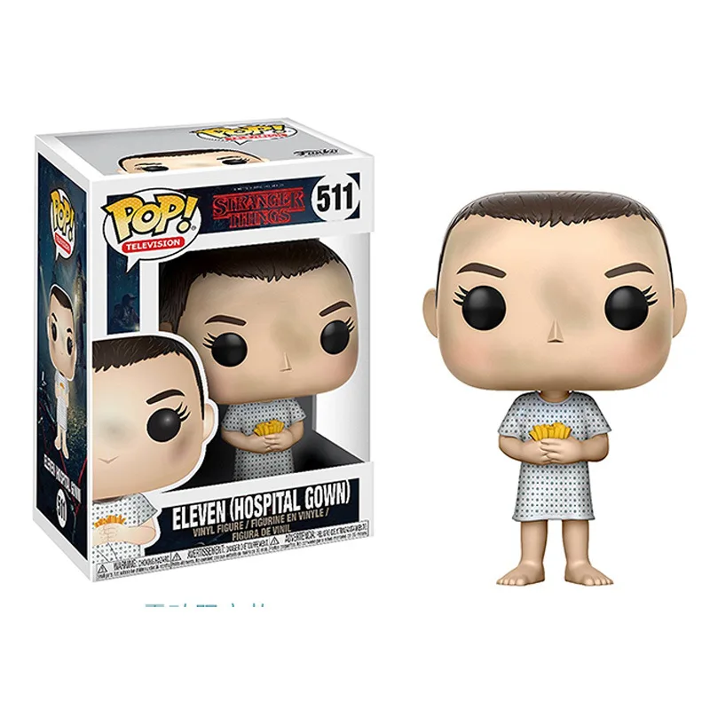 Funko POP Stranger Things Eleven Joyce Byers Jim Hopper The Movie виниловые экшн-игрушки Фигурки Коллекционная модель игрушки для детей - Color: 511 with box