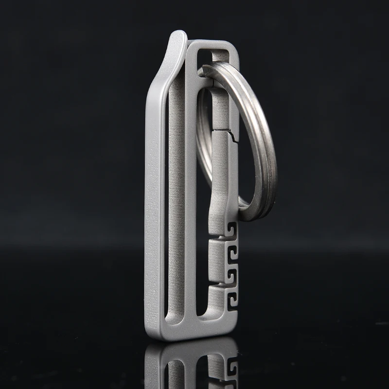 Сверхмощный титановый сплав безопасности Васит Зажим для ремня держатель для ключей Органайзер с брелком для ключей автомобиля фонарик камера