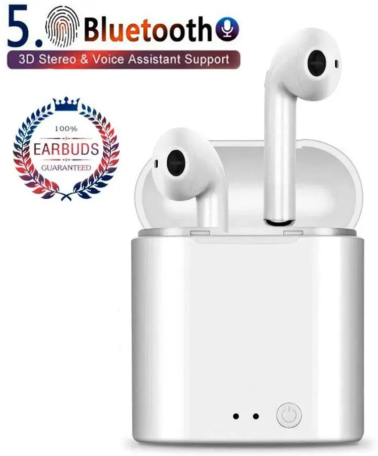 

Bluetooth 5.0 Headphones Wireless Earphones with Fast Charging Case IPX5 Waterproof 3D Stereo Earbuds Noise-Canceling in-Ear