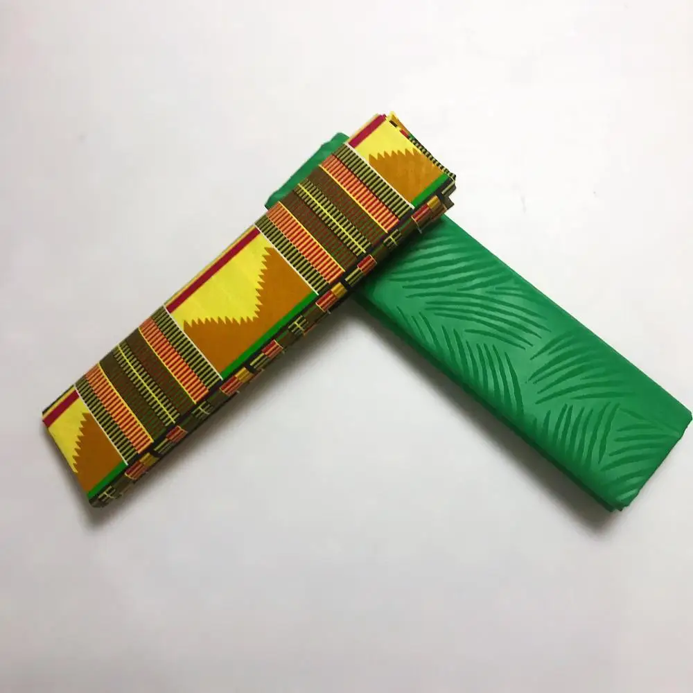 5 Полиэстер воск нигерийский Анкара Kente Ткань Chitenge Ghana воск для платья Африканский Kitenge принт ткань для ткани в 2+ 2 ярдов AW30 - Цвет: 5
