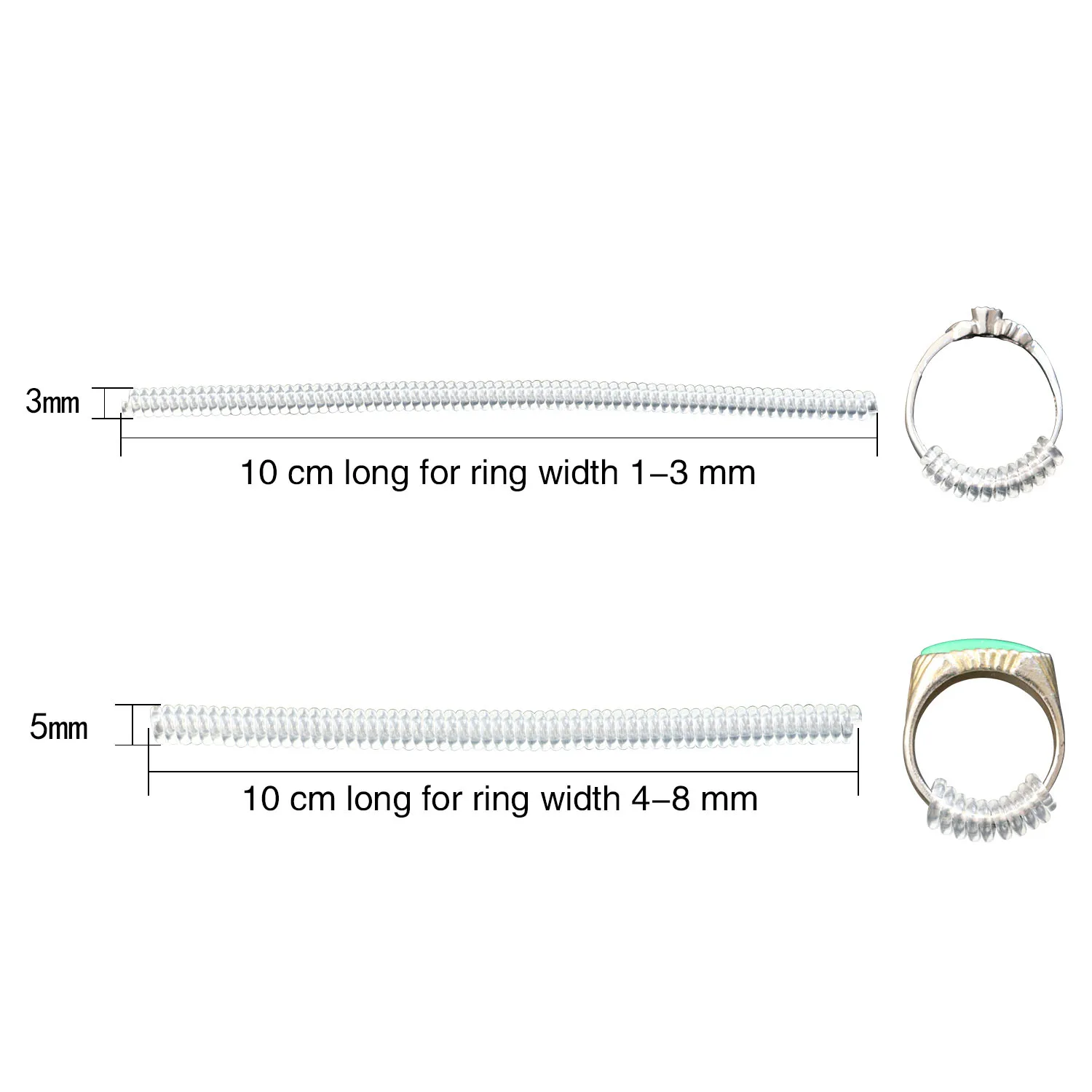 Environmentally Friendly Ring Size Adjuster - 3mm+5mm