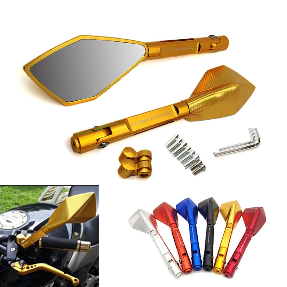 For BMW K1300 S R GT K1600 GT GTL R1200 R RT S ST S1000 R RR Universal Motorcycle Rearview Mirror CNC Aluminum View Side Mirrors