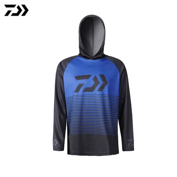 

Daiwa Summer 2020 Fishing Shirt Sun Protection Breathable Full Sleeve Fishing Hooded Quick Dry Anti-UV Anti-sweat Sports Shirts