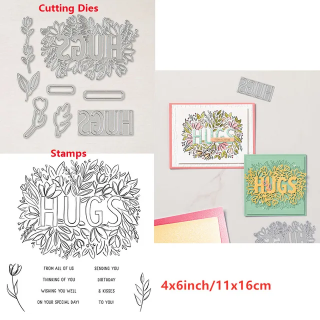 Cooking Tools Flowers  Trees Stars Cats Sending Hugs Transparent Clear Stamps And Dies for DIY Scrapbooking Craft Cards 2021 New 6