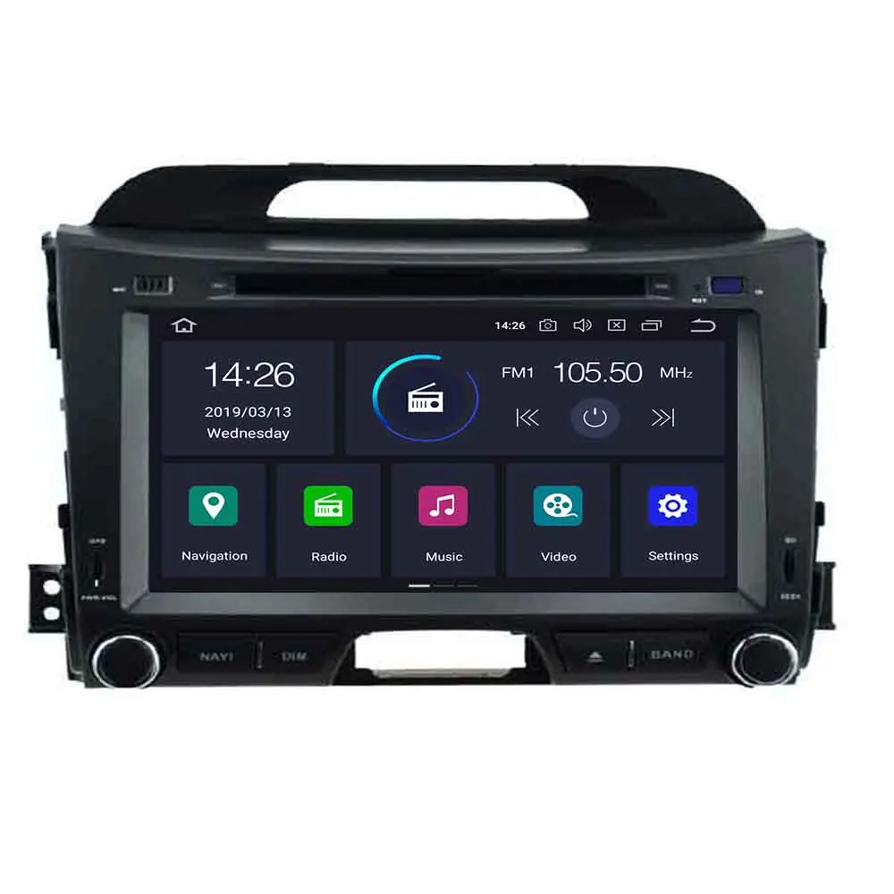 DSP IPS AV Output 4G 64G Android 10 CAR DVD PLAYER For KIA sportage GPS navigation stereo screen radio receiver audio | Автомобили и