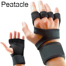 Для спортзала перчатки для занятий фитнесом защита для ладоней с наручным креплением поддержка тренировка Кроссфит Бодибилдинг силовой подъем