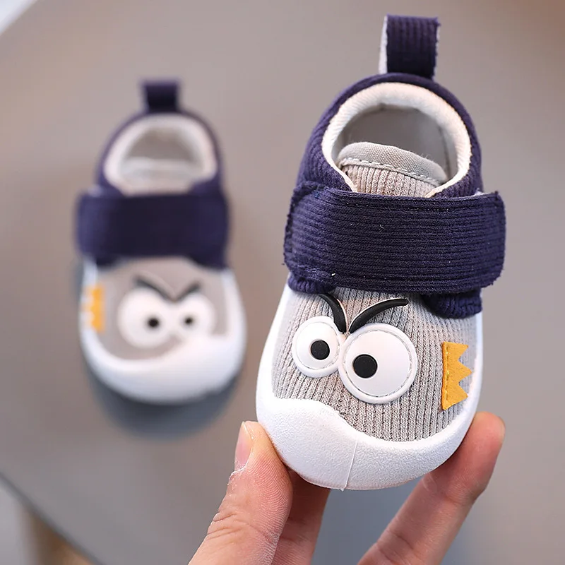 Walkers Shoes With Funny Big Eyes Pattern 2020 Fashion Baby Boy Causal Loafers and Toddler Girl Non-slip Shoe |