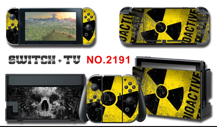 1set New Cute Anime Full Body Sticker for NS Switch Protective Cover Skin Colorful Art for Game Console Joy-Con Controller Decor