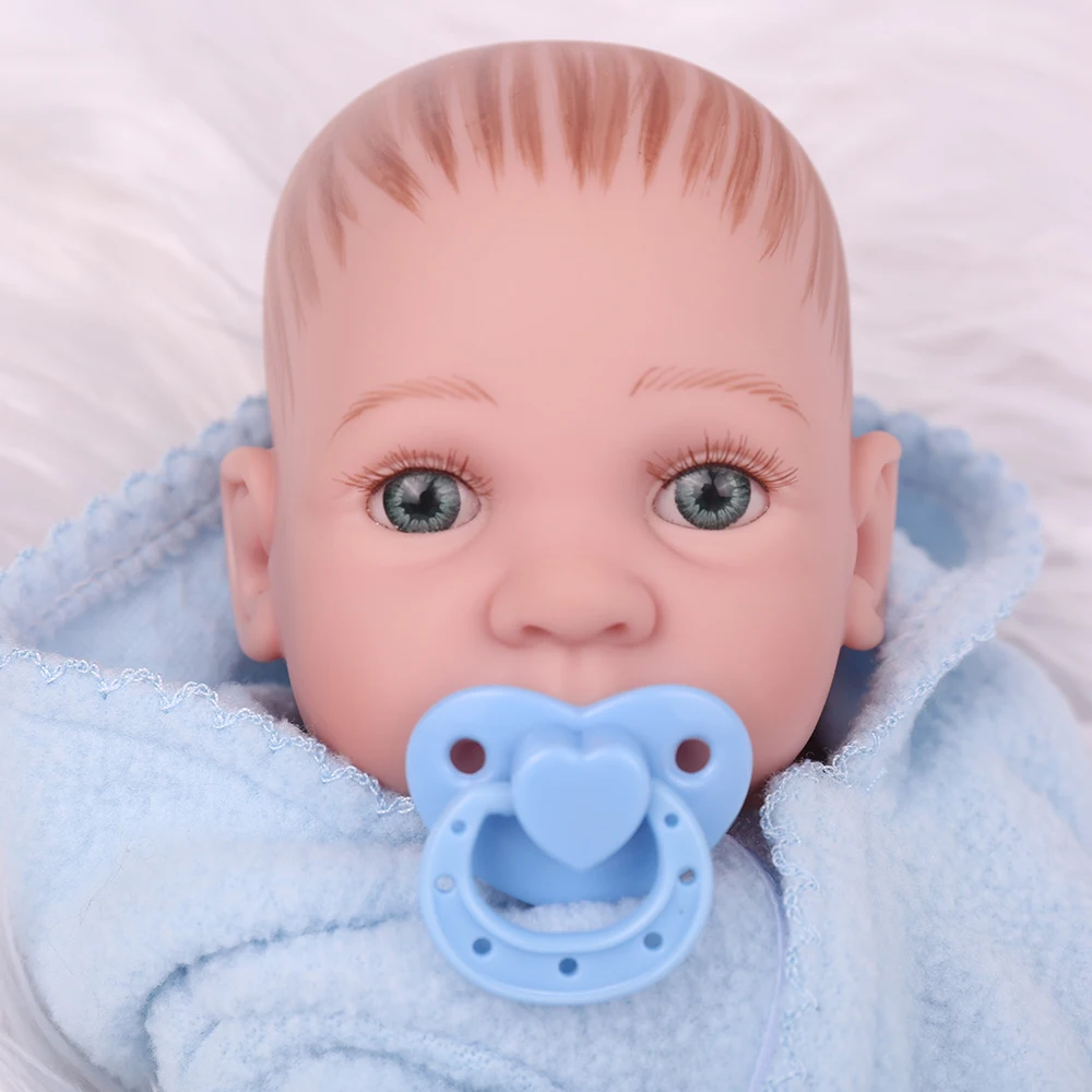 Миниатюрные куклы Reborn 11 дюймов Кукла Baby Boy мягкое тело винил силикон кукла для