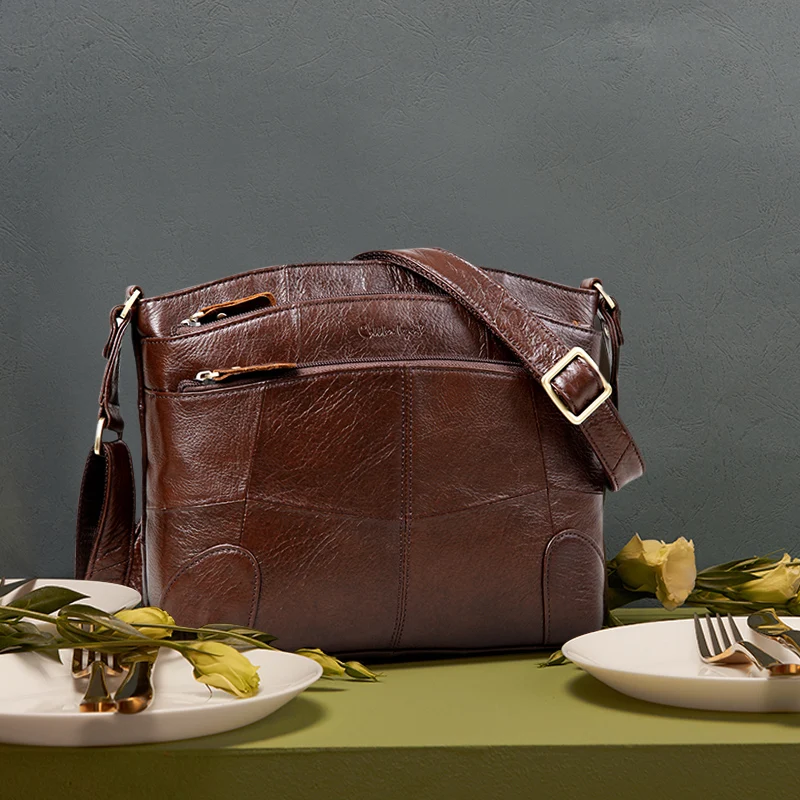 Cobbler Legend Genuine Leather Shoulder Crossbody Bag Women Handbags Vintage Messenger Bag High Quality Female Bags For Ladies