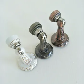 

European Style Vintage Door Zinc Alloy Ivory White Strong Magnetic Green Ancient Red Ancient Wall Suction Suck Decoration Hardwa