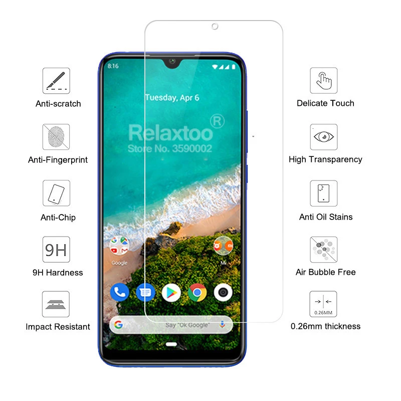 2 шт. закаленное стекло для xiaomi mi a3 защита экрана на xio mi a3 mi a3 a 3 3a xiaomi a3 Защитная стеклянная защитная пленка