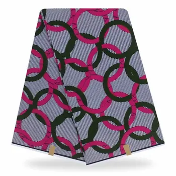 

New Veritable Wax Veritable Guaranteed Real Pagne Wax African Fabric Hot Wax Tissus Prints Fabric For Women Dress 6yards Soft