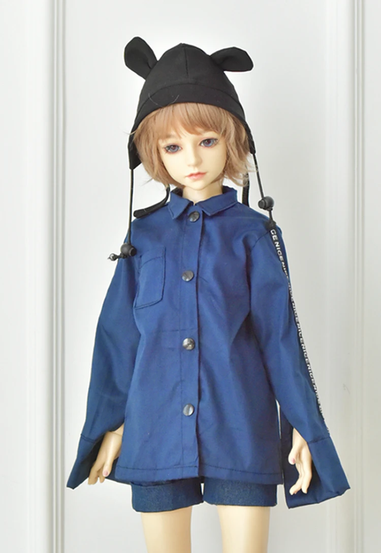 T02-X548-9 Blyth Кукла Одежда 1/3 1/4 bjd 1/6 куклы аксессуары хлопок Письмо Длинный Рукав Рубашка длинные джинсовые шорты