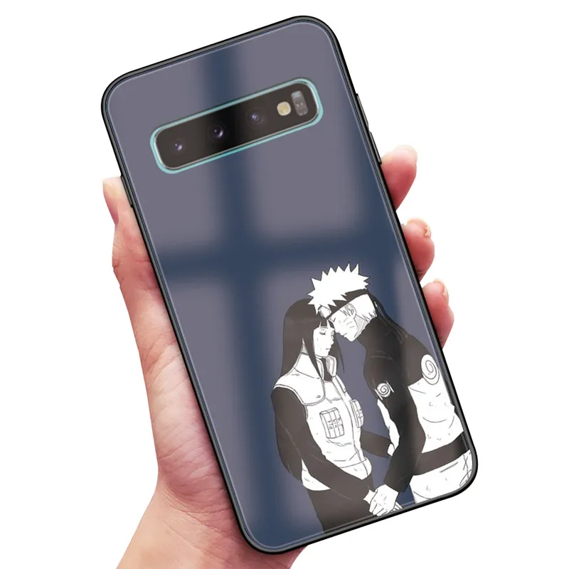 Наруто Uzumaki Hyuga Hinata закаленное стекло Coque чехол для телефона крышка оболочка для samsung Galaxy S8 S9 S10e S10 Note 8 9 10 Plus - Цвет: NUA 7