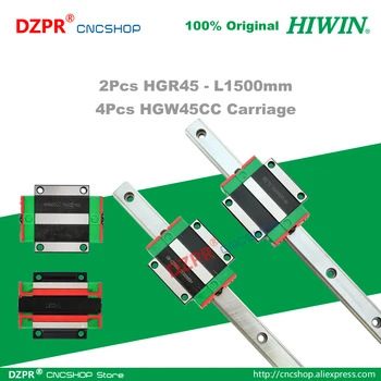 

Original HIWIN HGR45 Linear Guide 1500mm 59.06in Rail HGW45CC Carriage Slide for CNC Router Engraving Woodwork Laser Machine