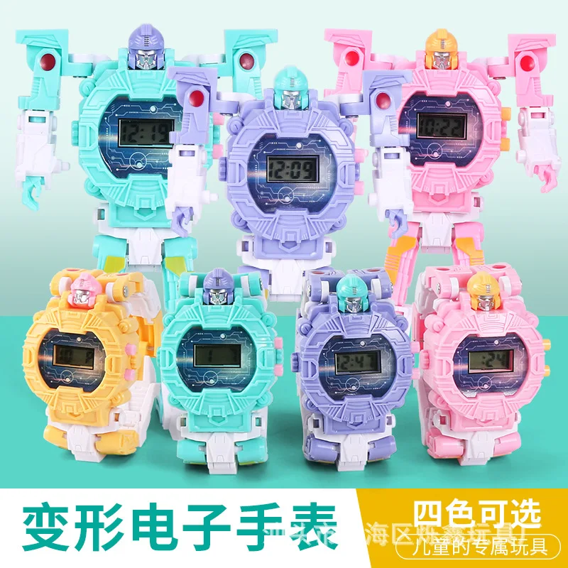 

SOURCE Children Electronic Transformation Watch Toy Cartoon Deformation Robot Transformation Diamond