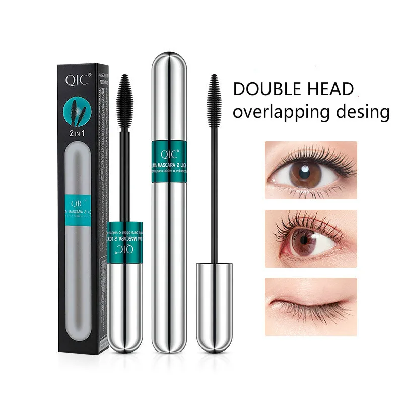 

4D Eyelash Mascara Quick Dry Long Waterproof Eyelashes Extension Mascara Makeup Cosmetic Non-blooming Double-effect