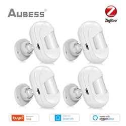 Tuya Zigbee 3.0 Smart Infrared Detectors Motion Sensor Alarm Compatible Smart Life Voice Control Alexa Works With ZigBee Gateway