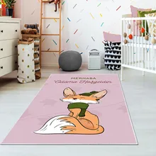 Ahsen ковер ПВХ кожа противоскользящая подошва Tilkili розовый chocuk