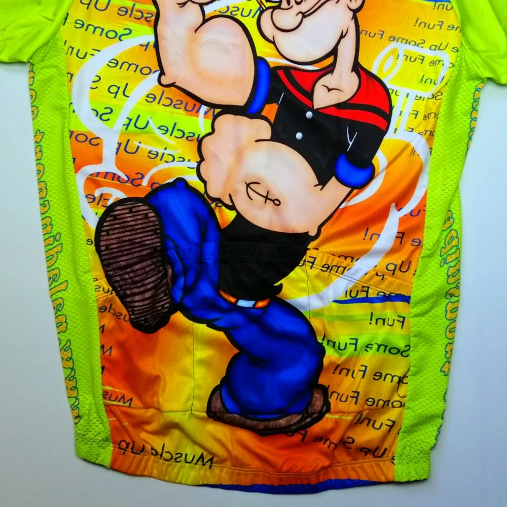 Popeye велосипедная майка Мужская одежда для велоспорта летняя спортивная одежда для велоспорта быстросохнущие топы Одежда для велоспорта короткий рукав ropa Ciclismo