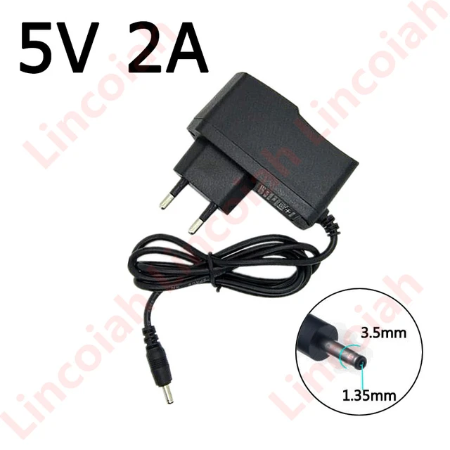 AC 100-240V to DC 5V 2A Power Supply Adapter 10W Adapter Compatible  Cameras,Audio/Video, Wireless Router,DC Connector Jack 3.5mmx1.35mm 