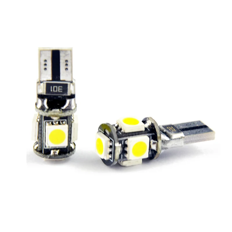 

W5W 192 168 T10 5SMD Car LED side marker light Canbus error free auto led bulb