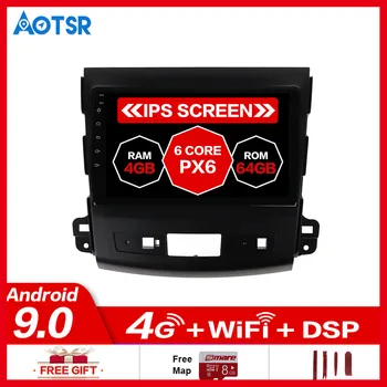 

Android 10.0 GPS Navigation Radio Player for Mitsubishi Outlander 2006-2012 Video Player Stereo Headuint Built in Carplay dsp