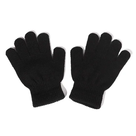 New Baby Hat Pompom Winter Children Hat Knitted Cute Cap Scarf Gloves Suit For Girl Boy Casual Solid Color Hat Baby Beanies