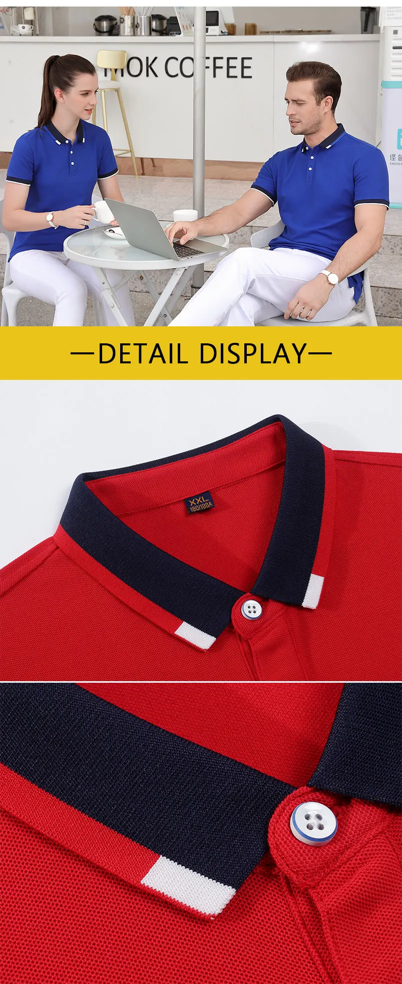 100% Cotton Summer Male Polo Custom Company Work Clothes Printed Logo/embroidery Men And Women Casual High-end Polo 15 H957862a01f5743f3ae0fc35b635058fcW