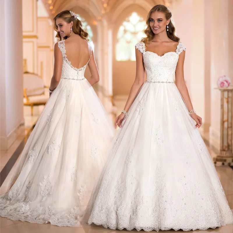 

Fashionable Top Fashion Up Appliques Elegant 2018 Fashion Women Bridal Gown Autumn Robe De Mariee mother of the bride dresses