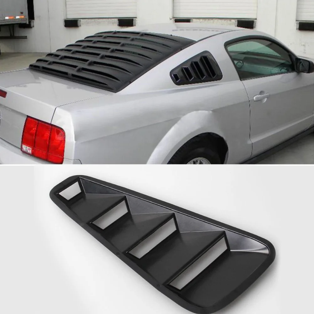 

Carbon Fiber 1/4 Quarter Car Side Window Louvers Scoop Cover Vent Side Window Panel For 05-14 Ford Mustang for BMW