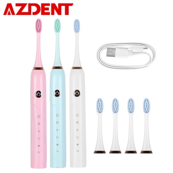 

Upgraded 5 Modes Sonic Electronic Toothbrush USB Rechargeable Automatic Teeth Tooth Brush IPX7 Waterproof Timer Brush for Adults