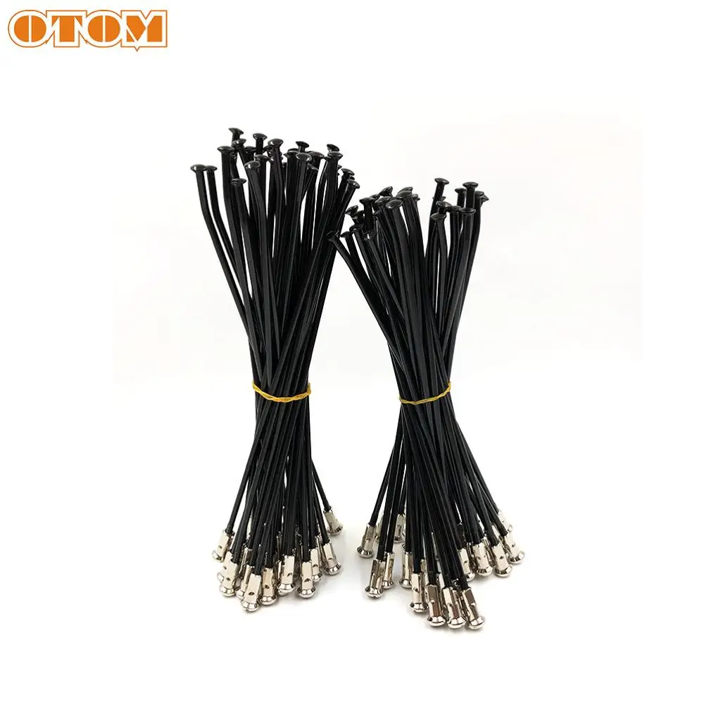 OTOM Motorcycle CNC 3.5mm 4mm Wheel Hub Spokes Nipples Kit Electrophoresis Anti-rust Stainless Steel Wire For YAMAHA YZF 250 450
