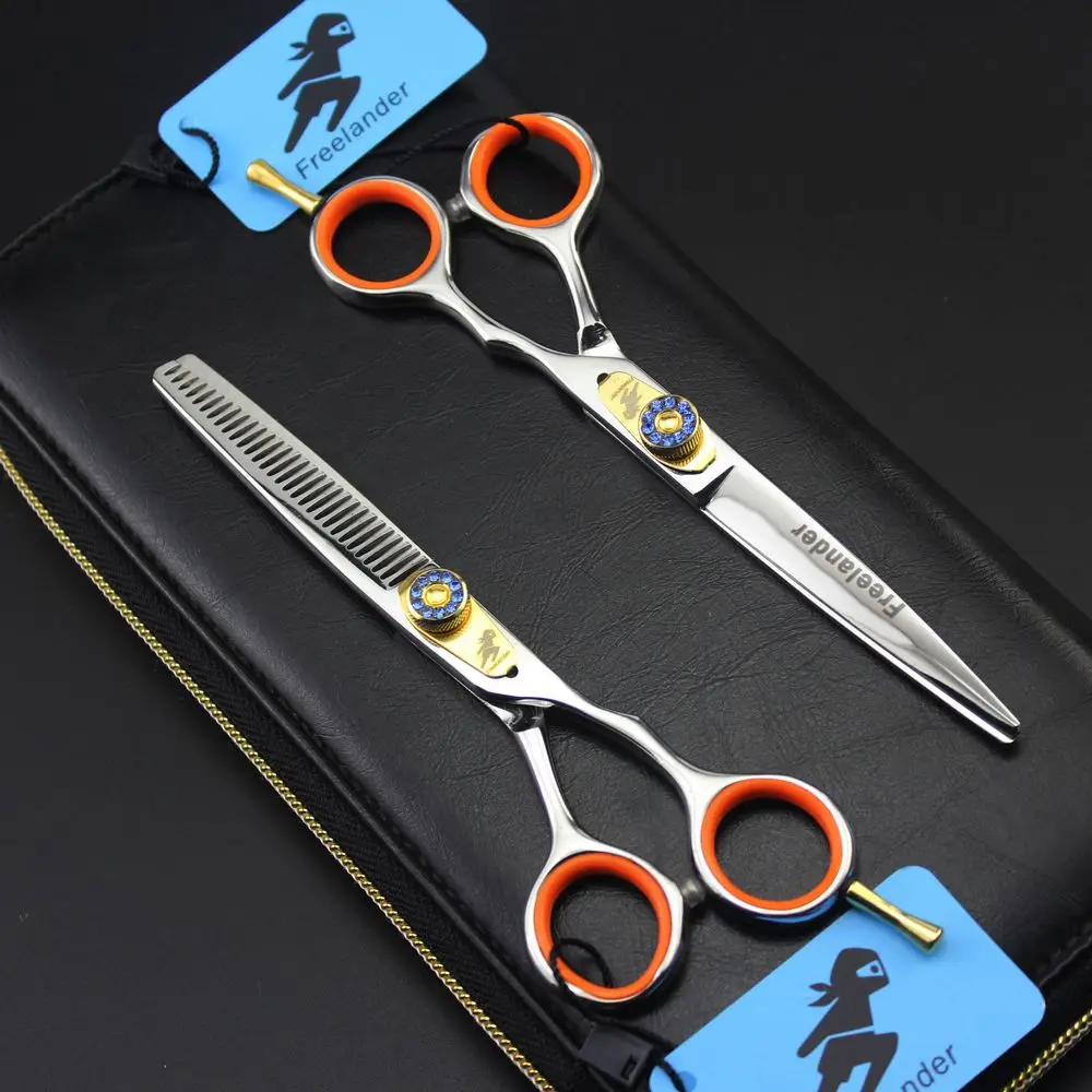 Professional 6 inch Japan 440C Hair Scissors Cutting Scissor Barber Thinning Shears Scisors Hairdressing Scissors