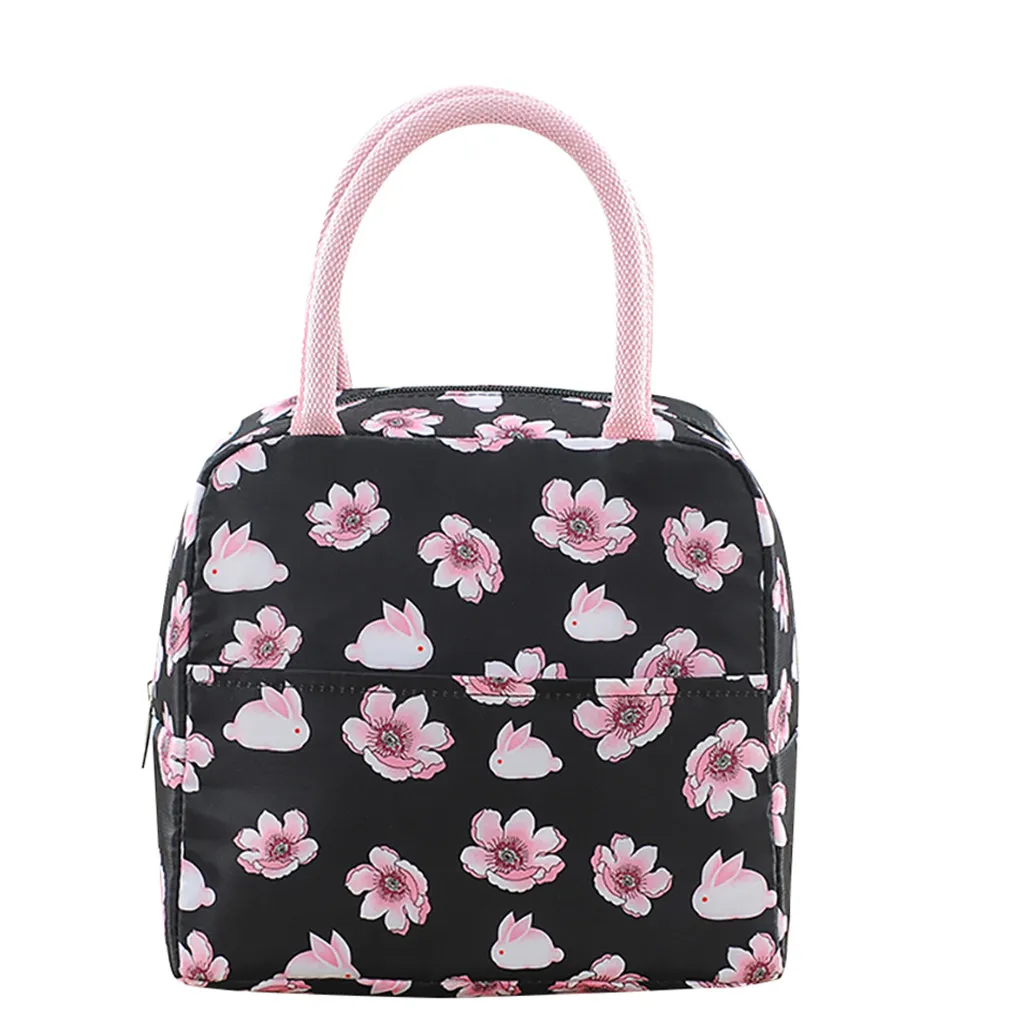 Maison Fabre 1PCs New Fresh Oxford Lunch Bags Insulation Cold Thickened Waterproof  Waterproof  Leisure Bags Cute Tote Bag 904