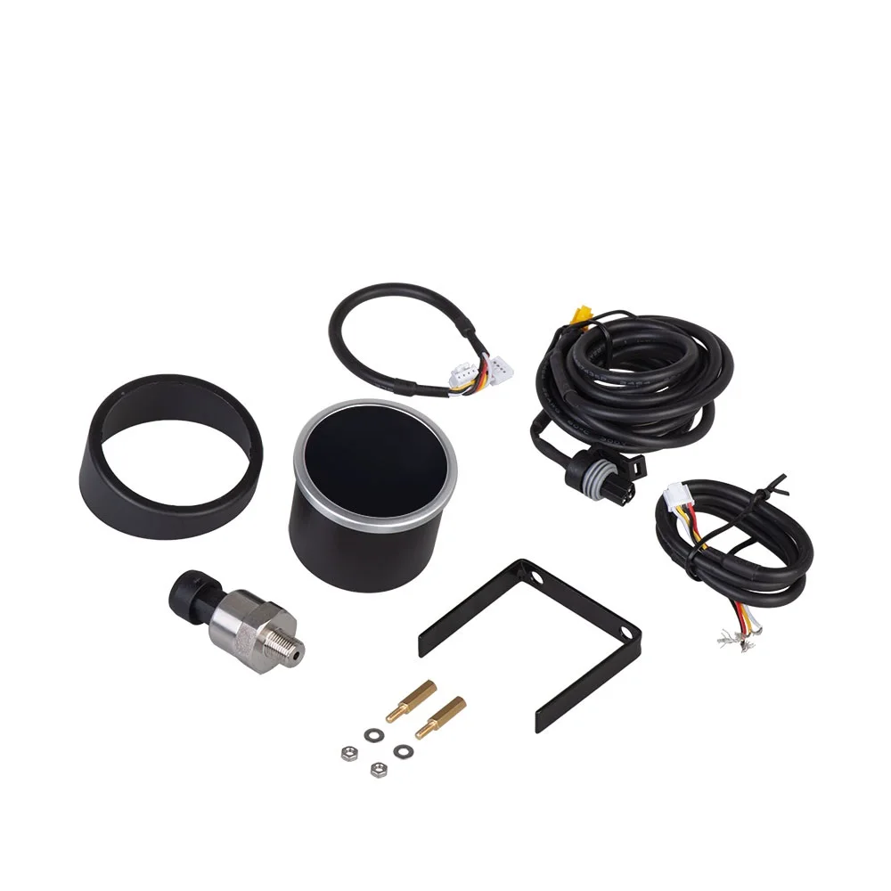 2 "52Mm Car Digital Turbo Boost Gauge Bar Temperatura Dell'Acqua Temperatura Dell'Olio Pressione Dell'Aria Manometro Dell'Olio Voltmetro Egt Contagiri